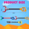 Lewtemi 3 Pcs Claw Grabber Interactive Toy, Intelligence Grabber Toy Robotic Claw, Robotic Hand Pick up Tool for Game Early Hand Eye Coordination Play, 18" Long Arm(Gray, Red, Black) view 2