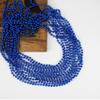GiftExpress 12 pack Mardi Gras Beads Necklace, Metallic Royal Blue Beaded Necklace, Mardi Gras Throws, Party Beads Costume Necklaces view 3