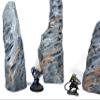 Set of Modular Rock Spires - Boulder Formation Scatter Terrain for 28mm to 32 mm Tabletop War & Role Playing Games view 4