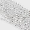 GiftExpress 72 pack Mardi Gras Beads Necklace, Metallic Silver Beaded Necklace, Mardi Gras Throws, Party Beads Costume Necklaces view 2