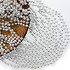 GiftExpress 72 pack Mardi Gras Beads Necklace, Metallic Silver Beaded Necklace, Mardi Gras Throws, Party Beads Costume Necklaces view 3