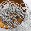 GiftExpress 72 pack Mardi Gras Beads Necklace, Metallic Silver Beaded Necklace, Mardi Gras Throws, Party Beads Costume Necklaces view 4