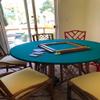 made to order: Poker Table Cover in Speed lite - felt Table Cover Alternative - made USA - Ideal upgrade surface for any worn felt poker game table cover - by Playezze (green, 54 inch round) view 4