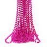 GiftExpress 12 pack of Mardi Gras Beads Necklace, Metallic Hot Pink Beaded Necklace, Mardi Gras Throws, Party Beads Costume Necklaces view 1