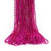 GiftExpress 72 pack Mardi Gras Beads Necklace, Metallic Hot Pink Beaded Necklace, Mardi Gras Throws, Party Beads Costume Necklaces view 1
