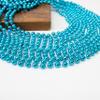 GiftExpress 12 pack Mardi Gras Beads Necklace, Metallic Teal/Turquoise Beaded Necklace, Mardi Gras Throws, Party Beads Costume Necklaces view 4