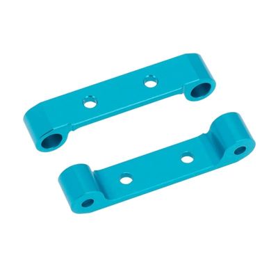 2Pcs Metal Upper Suspension Arm Mount for Tamiya TT01 TT-01 1/10 RC Car Upgrade Parts (Color : Blue)