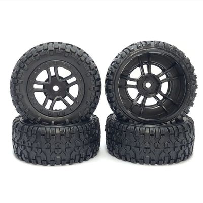 BAIJAC 4Pcs Tire Tyre Wheel PX9300-21 for Pxtoys 9301 9301E Enoze 9301 9301E 1/18 RC Car Spare Parts Accessories