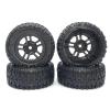 BAIJAC 4Pcs Tire Tyre Wheel PX9300-21 for Pxtoys 9301 9301E Enoze 9301 9301E 1/18 RC Car Spare Parts Accessories view 1