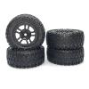 BAIJAC 4Pcs Tire Tyre Wheel PX9300-21 for Pxtoys 9301 9301E Enoze 9301 9301E 1/18 RC Car Spare Parts Accessories view 2