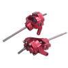 Aluminum Alloy Portal Front Rear Axles with Steering Link for 1/10 RC Crawler Axial SCX10 II 90046 90047 AR44 Axle Upgrade Parts (Color : Light Grey) view 3