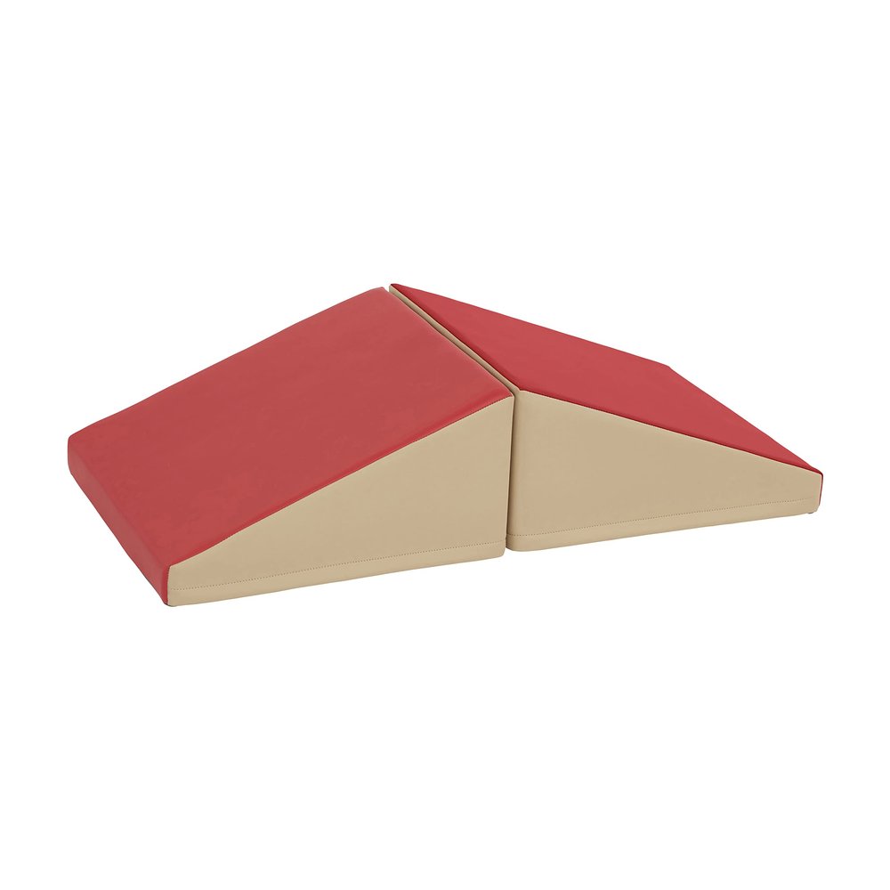 ECR4Kids SoftZone Junior Mix n' Match Ramp, Beginner Playset, Red, 2-Pack