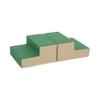 ECR4Kids SoftZone Junior Mix n' Match Step, Beginner Playset, Green, 2-Pack view 1