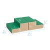 ECR4Kids SoftZone Junior Mix n' Match Step, Beginner Playset, Green, 2-Pack view 2