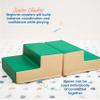 ECR4Kids SoftZone Junior Mix n' Match Step, Beginner Playset, Green, 2-Pack view 3