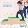 ECR4Kids SoftZone Junior Mix n' Match Step, Beginner Playset, Green, 2-Pack view 4