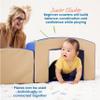 ECR4Kids SoftZone Junior Mix n' Match Tunnel and Bump, Beginner Playset, French Blue, 2-Piece view 2