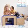 ECR4Kids SoftZone Junior Mix n' Match Tunnel and Bump, Beginner Playset, French Blue, 2-Piece view 4