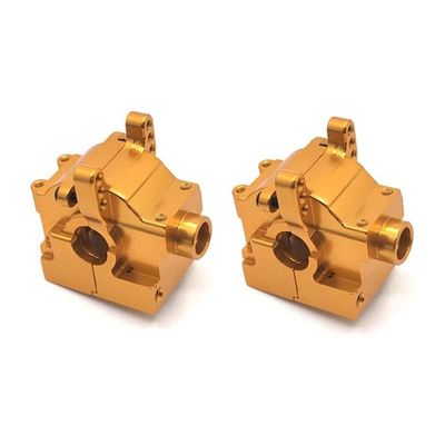 BAIJAC 2Pcs Metal Gearbox Housing Cover EA1049 for JLB Racing Cheetah 11101 21101 J3 Speed 1/10 RC Car Upgrade Parts ( Color : Yellow )