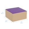 ECR4Kids SoftZone Junior Mix n' Match Pedestal, Beginner Playset, Purple view 2