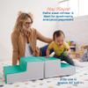 ECR4Kids SoftZone Junior Mix n' Match Step, Beginner Playset, Emerald, 2-Pack view 4