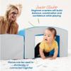 ECR4Kids SoftZone Junior Mix n' Match Tunnel and Bump, Beginner Playset, French Blue view 3