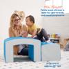 ECR4Kids SoftZone Junior Mix n' Match Tunnel and Bump, Beginner Playset, French Blue view 4