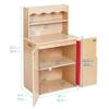 ECR4Kids Play Kitchen Storage Cupboard, Wooden Playset, Natural view 2