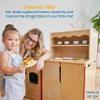 ECR4Kids Play Kitchen Storage Cupboard, Wooden Playset, Natural view 3