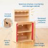 ECR4Kids Play Kitchen Storage Cupboard, Wooden Playset, Natural view 4
