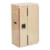 ECR4Kids Play Kitchen Refrigerator, Wooden Playset, Natural view 1