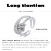 Long tiantian Daughter Gifts from Mom Fidget Ring Adjustable Open Spinner Worry Anxiety Rings for Women Mothers Day Gifts for Daughter view 4