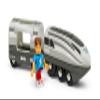 BRIO World 36003 Turbo Train | Dynamic Speed Boost Feature | Interactive Blue Light Indicators | Perfect Addition to Any Set | Suitable for Children Age 3 and Up view 2