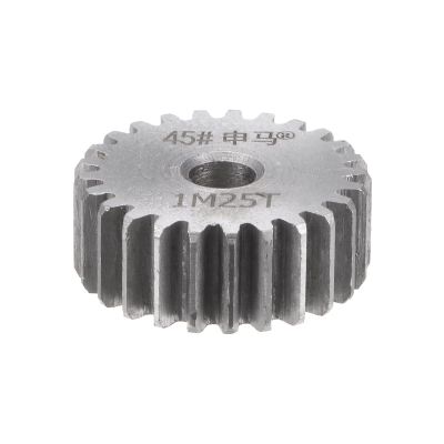HARFINGTON Straight Spur Gear 6mm Bore 25T Mod-1 Hardened 45# Steel Spur Diff Differential Motor Gear RC Car Replacement Parts