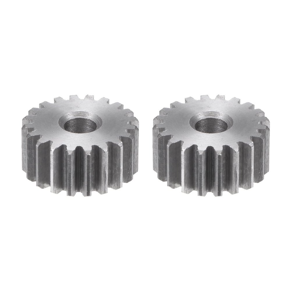 HARFINGTON 2pcs Straight Spur Gear 6mm Bore 20T Mod-1 Hardened 45# Steel Spur Diff Differential Motor Gear RC Car Replacement Parts