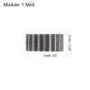 HARFINGTON 2pcs Straight Spur Gear 6mm Bore 20T Mod-1 Hardened 45# Steel Spur Diff Differential Motor Gear RC Car Replacement Parts view 2