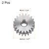 HARFINGTON 2pcs Straight Spur Gear 6mm Bore 20T Mod-1 Hardened 45# Steel Spur Diff Differential Motor Gear RC Car Replacement Parts view 3