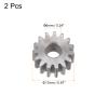 HARFINGTON 2pcs Straight Spur Gear 6mm Bore 15T Mod-1 Hardened 45# Steel Spur Diff Differential Motor Gear RC Car Replacement Parts view 3