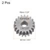 HARFINGTON 2pcs Straight Spur Gear 6mm Bore 19T Mod-1 Hardened 45# Steel Spur Diff Differential Motor Gear RC Car Replacement Parts view 3