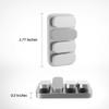 Metal Fidget Slider EDC Fidget Clicker Fidget Toys Adults (Matte Silver) view 2