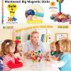 COUOMOXA Magnetic Building Blocks STEM for Kids: Educational Magnetic Set for 6-9+Years Old for Boys Girls - Construction Toys for Early Development Learning for Kids view 4