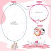 WESAYEE Kids Play Jewelry for Girls 4-6, Unicorn Necklace and Bracelet Set Ring for Little Girls Jewelry Ages 4-6 6-8, Toddler Birthday Gift Princess Dress Up for 5 6 3 8 7 4 Year Old view 4
