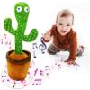 Majesty Trends Dancing Cactus Toy Talking Singing Plush Toy Mimicking Repeats What You Say, Have Recording & 120 Funny Musical Songs Wiggly Dance with Lighting Funny Kids Gift view 1