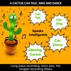 Majesty Trends Dancing Cactus Toy Talking Singing Plush Toy Mimicking Repeats What You Say, Have Recording & 120 Funny Musical Songs Wiggly Dance with Lighting Funny Kids Gift view 2