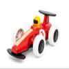BRIO 30308 - Large Pull Back Race Car - Durable Wooden Toy Car | Enhances Motor Skills | Encourages Crawling and Walking | Eco-Friendly and FSC Certified Materials | Suitable for Kids 18+ Months view 1