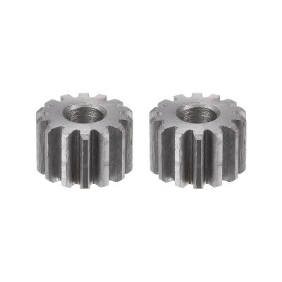 HARFINGTON 2pcs Straight Spur Gear 6mm Bore 14T Mod-1 Hardened 45# Steel Spur Diff Differential Motor Gear RC Car Replacement Parts