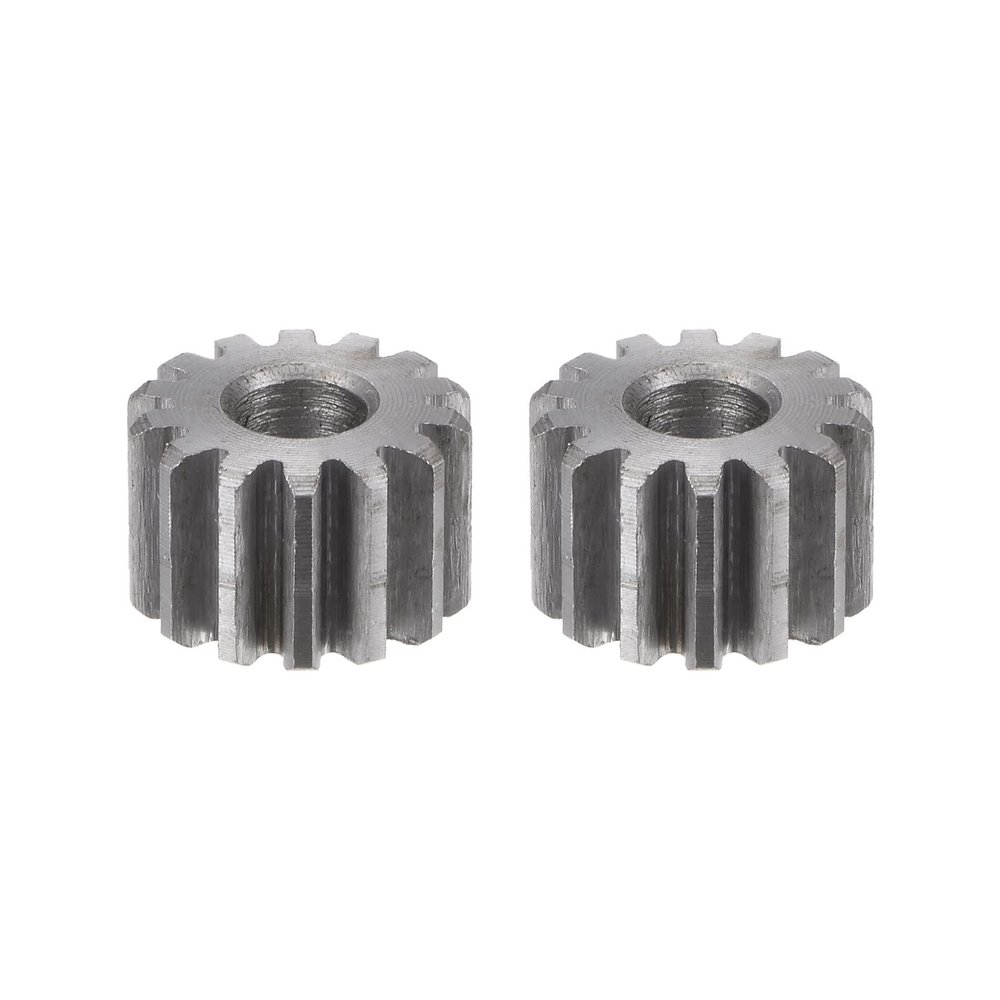 HARFINGTON 2pcs Straight Spur Gear 6mm Bore 14T Mod-1 Hardened 45# Steel Spur Diff Differential Motor Gear RC Car Replacement Parts