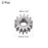 HARFINGTON 2pcs Straight Spur Gear 6mm Bore 14T Mod-1 Hardened 45# Steel Spur Diff Differential Motor Gear RC Car Replacement Parts view 3