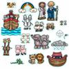 Noah's Ark Felt Story Set Bible Flannel Board Stories 20 Pieces Activity Pages Precut Figures noah view 1