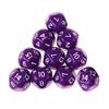 HXSCOO 10Pcs 16 Sided D16 Acrylic Dices Table Game Accessory Toys for Education Or School Supplies (Color : Purple) view 1